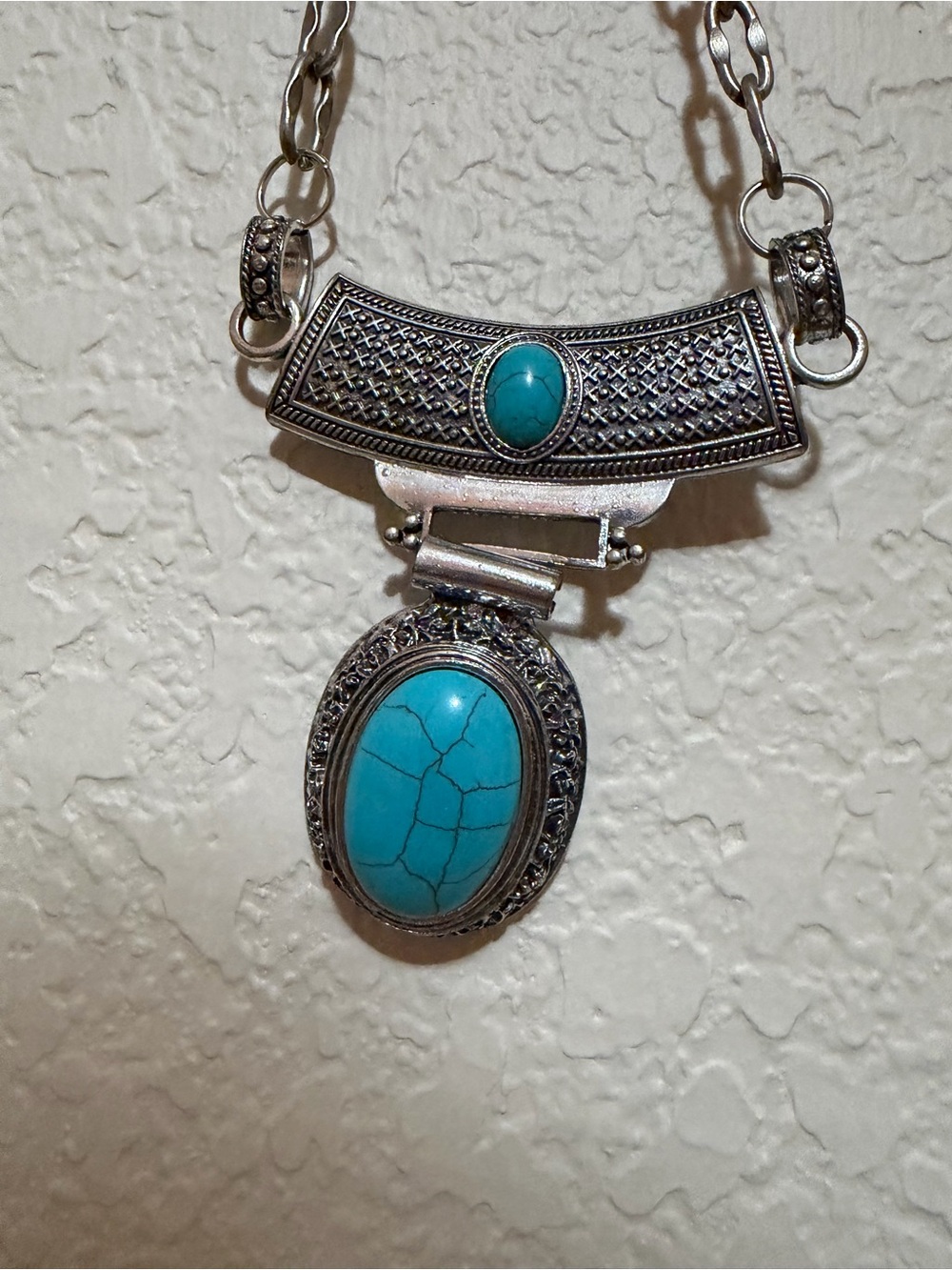 Turquoise statement necklace